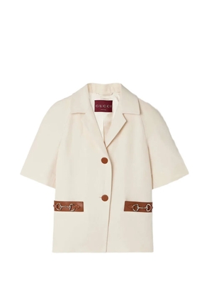 Gucci horsebit-detail jacket - Neutrals