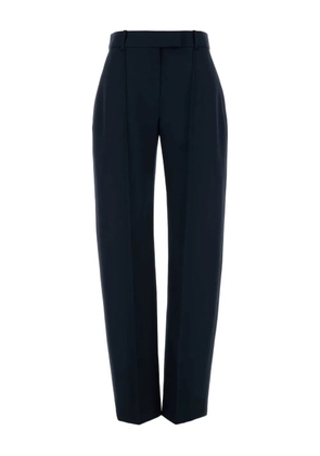 Alexander McQueen pleated wool trousers - Blue