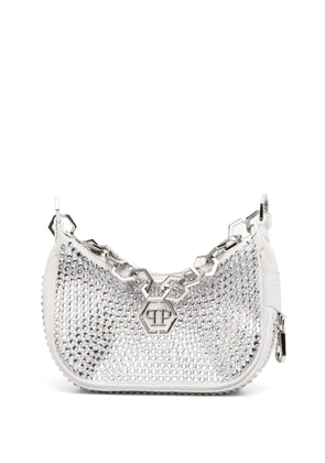 Philipp Plein crystal-embellished tote bag - Grey