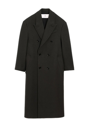 AMI Paris double-breasted wool coat - Grey
