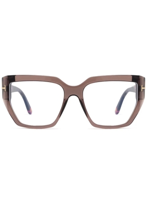 TOM FORD Eyewear oversize frame sunglasses - Brown