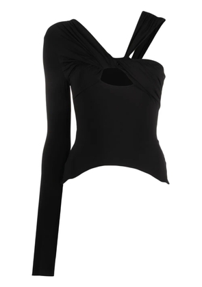 Nensi Dojaka one-shoulder asymmetric top - Black