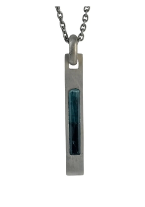 Parts of Four Plate tourmaline necklace - Silver