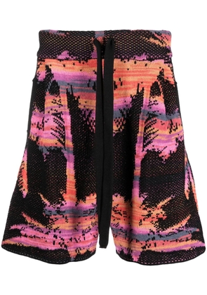 Laneus printed bermuda shorts - Black