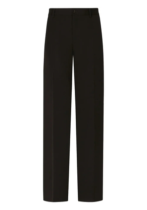 Dolce & Gabbana pressed-crease tailored-cut trousers - Black