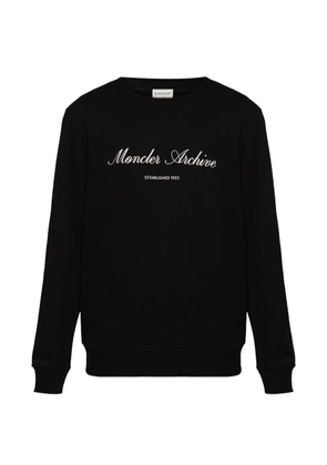 Moncler logo crew-neck sweater - Black
