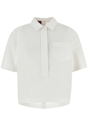 Gucci logo-embossed poplin shirt - White