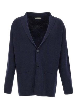 Filippo De Laurentiis peak-lapel wool cardigan - Blue