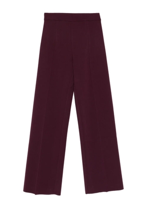 MRZ seam detail wool trousers - Red