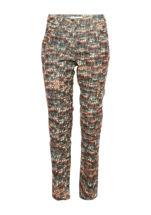 MARANT ÉTOILE Perry corduroy print trousers - Brown