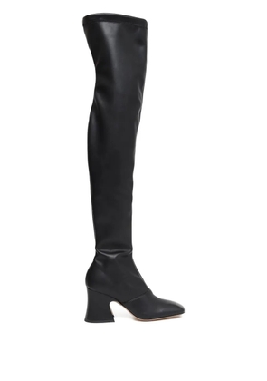Chloé leather over-the-knee heeled boots - Black