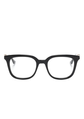 Gucci Eyewear Web-stripe square-frame glasses - Black