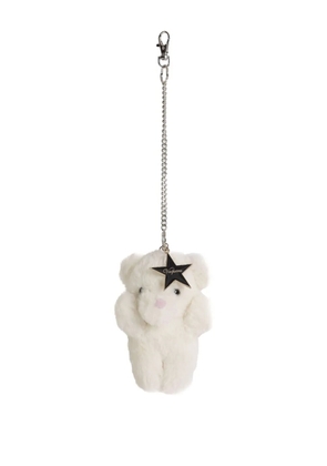 Vaquera teddy-bear star keyring - White