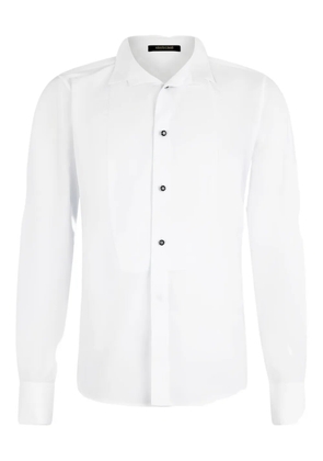 Roberto Cavalli pleated-front button shirt - White