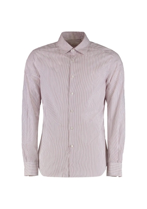 slowear striped cotton shirt - White