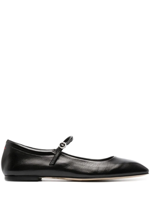 Aeyde Maryjane leather ballerina shoes - Black