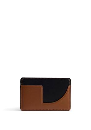 Patou JP leather card holder - Brown