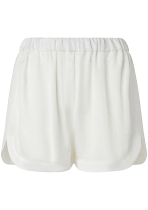 PINKO elasticated-waistband shorts - White