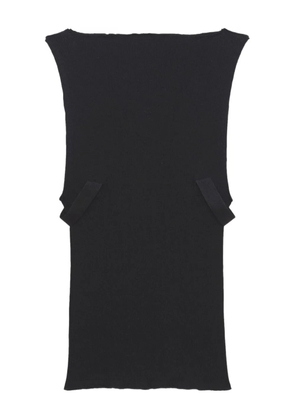 Baserange Lud ruffled-trim top - Black