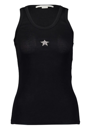 Stella McCartney star-print detail tank top - Black