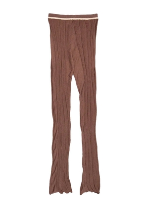 Isa Boulder Tinypleat pleated trousers - Brown