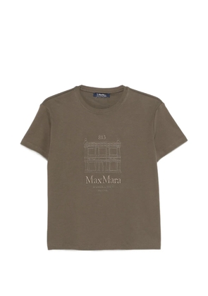 'S Max Mara logo-embroidery T-shirt - Green