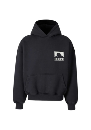 RHUDE graphic-print hoodie - Black