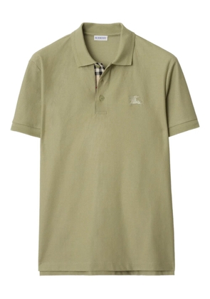 Burberry logo cotton polo shirt - Green