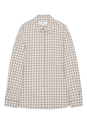 Palmes checked shirt - White
