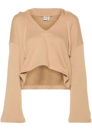 Baserange Ordu cropped hoodie - Neutrals