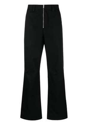 AMBUSH zip-up cotton loose-fit trousers - Black