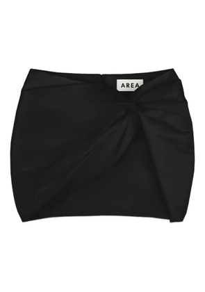 AREA wrapped mini skirt - Black