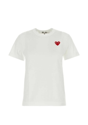 Comme Des Garçons Play heart-motif T-shirt - White