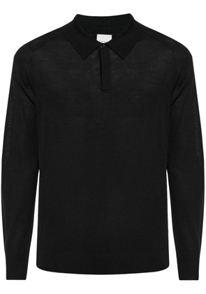 Paul Smith merino polo shirt - Black