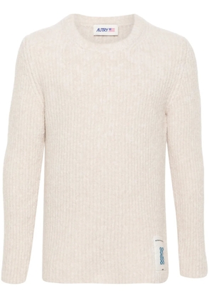 Autry fisherman-knit sweater - Neutrals