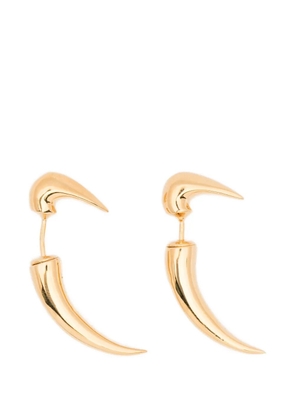 LEONARDO VALENTINI shark-tooth drop earrings - Gold