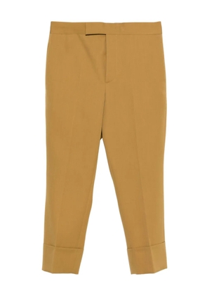 SAPIO gabardine cuffed trousers - Brown