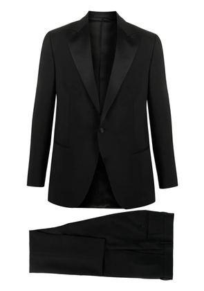 Caruso two-piece tailored suit - Black