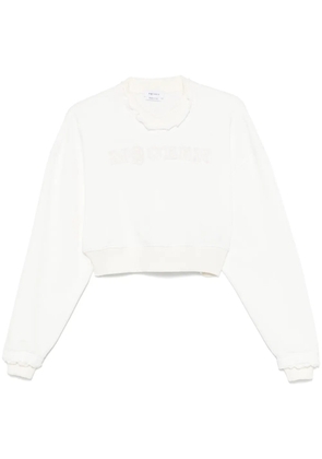 Alexander McQueen cropped sweatshirt - White