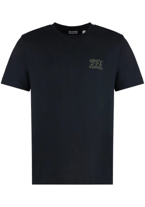 Burberry embroidered-logo T-shirt - Blue