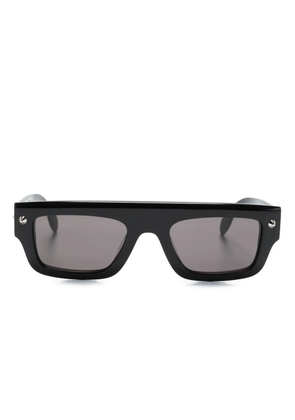 Alexander McQueen Eyewear rectangle-frame sunglasses - Black
