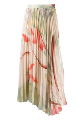 ETRO pleated maxi skirt - Neutrals