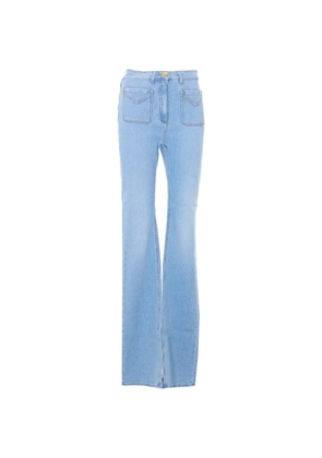 Elisabetta Franchi pocket flared denim - Blue
