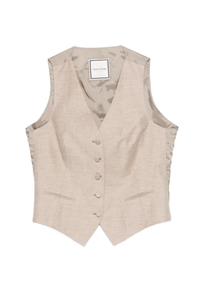 Tagliatore V-neck waistcoat - Neutrals