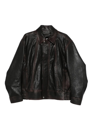 Golden Goose Journey M'S Prince calf leather jacket - Brown