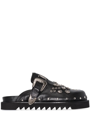 Toga Virilis studded slippers - Black