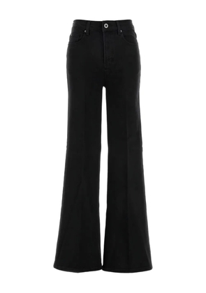 Self-Portrait cotton-blend jeans - Black