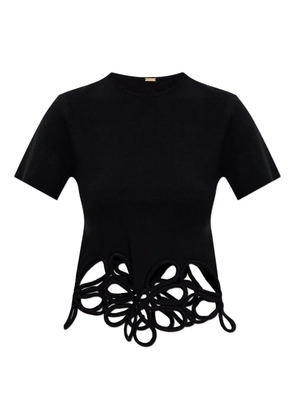 Cult Gaia flower-cutout T-shirt - Black