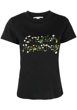 Stella McCartney dandelion logo-print T-shirt - Black