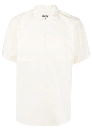 Engineered Garments half-zip cotton-blend shirt - Neutrals